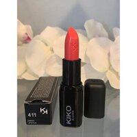 Son KiKo Smart Fusion Lipstick 411 Màu Hồng Cam San hô