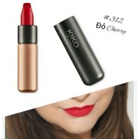 Son Kiko velvet passion 312 đỏ cherry