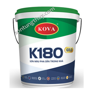 Sơn Kova màu pha sẵn trong nhà K180-Gold – 20kg