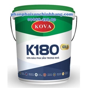 Sơn Kova màu pha sẵn trong nhà K180-Gold – 20kg