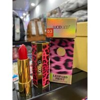 💄Son Leopard Print Da Beo Hồng Thiết Kế Sang Chảnh Bấm Đầu Son Để Mở💄