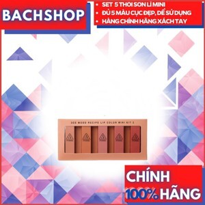 Son lì 3CE Mood Recipe Matte Lip Color (Set 5 Son)