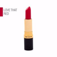 Son lì có dưỡng Revlon Super Lustrous Lipstick 725 Love That Red. Made in 🇺🇸