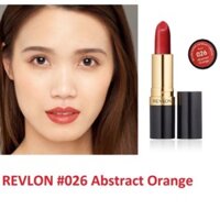 Son lì có dưỡng Revlon Lipstick Super Lustrous 026 Abstract Orange 4.2g.Cam đất