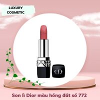 Son lì Dior màu hồng đất số 772 - Rouge Dior Couture Colour Comfort & Wear Lipstick No.772 Classic Matte (Unbox)