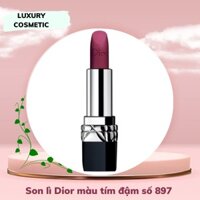 Son lì Dior màu tím đậm số 897- Rouge Dior Couture Colour Comfort & Wear Lipstick No.897 Mysterious Matte