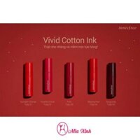 SON LÌ [INNISFREE] Vivid Cotton Ink ( đủ màu ) 👄