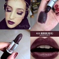 Son Lì Màu Đen Tím Khói Trang Điểm Lâu Trôi