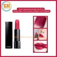 Son lì màu đỏ mâm xôi số 114 Rouge Allure Velvet Extreme Lipstick No.114 Epitome