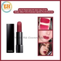 Son lì màu đỏ vang số 116 Rouge Allure Velvet Extreme Lipstick No.116 Extreme
