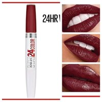 Son lì Maybelline Super Stay 24 Color 2-Step LIQUID LIPSTICK (005 Everlasting wine)