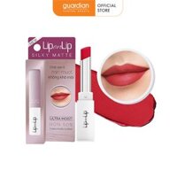 Son Lì Siêu Mịn Lip On Lip Màu Đỏ Anh Đào Silky Matte Cherry Red 2.2g