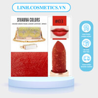 Son lì SIVANNA COLORS có vỏ nhũ kim tuyến cao cấp , 3.8g HF4033 - dinh_huan_hungqn