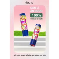 Son Lì Tự Nhiên #12 CAM HỒNG Chính hãng Không Chì Lâu Trôi Ăn Được GAU HAVE A GOOD MEAL  - Dạng Thỏi