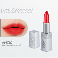 SON LÌ VACCI CAO CẤP LÂU PHAI - VACCI LIPSTICK MATTE - màu M310 – Cam Đỏ