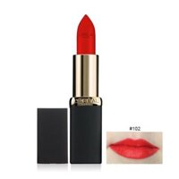 SON LORÉAL MATTE MÀU 102 LY IN LOVE ĐỎ CAM - USA