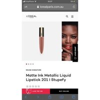 Son loreal màu cam cháy có nhũ hàng Au