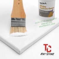 Sơn lót cho tranh sơn dầu, acrylic, sáp dầu, chì màu - White GESSO 500ml mont marte - Gesso Trắng