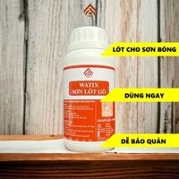 Sơn lót gỗ, che khuyết điểm, phủ đều màu, tăng độ bám dính cho lớp sơn kế tiếp - Watix Sơn Lót - 250ml - trong suốt