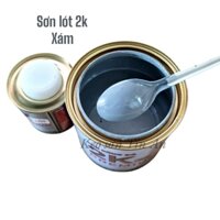 Sơn lót kẽm xám nhạt 1,2kg 2 thành phần. Sơn lót cho kim loại, sắt kẽm, gỗ...
