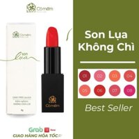Son Lụa Hữu cơ Không Chì - Son Môi Thiên Nhiên An Toàn Cho Bà Bầu Cỏ Mềm  ྇