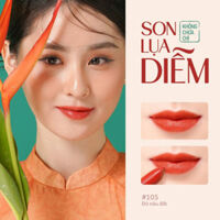 Son Lụa Không Chì Cỏ Mềm Son Thiên Nhiên An Toàn Có Phiếu Kiểm Nghiệm Không Chì Từ Viện Kiểm Nghiệm Thuốc Trung Ương Cỏ Mềm  - 105 Đỏ Nâu Đất