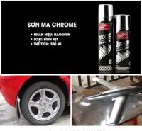 Sơn mạ chrome bạc sáng bóng sơn la zăng mâm ô tô xe hơi, sơn kim loại, bình xịt sơn ngoài trời chống rỉ