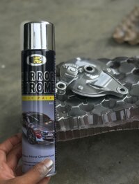 Sơn mạ crom - mạ inox bóng sáng - mạ inox  mirror chrome b123 Bosny -  Thái Lan - inox bóng gương mirror chrome b123