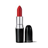 Son MAC 557 Flustered Đỏ Lạnh – Lustreglass Sheer-Shine Lipstick