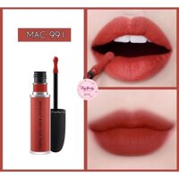 Son MAC 991 Devoted To Chili Đỏ Đất màu HOT – Powder Kiss Liquid ( hàng có sẵn FULL box )