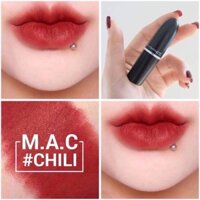 Son MAC Chili 602 Màu Đỏ Gạch siêu hot - Matte Lipstick, son MAC chính hãng date mới nhất