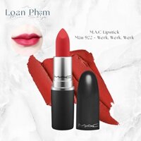 Son M.A.C Dạng Lì - Dòng Powder Kiss Màu 922 Werk, Werk, Werk