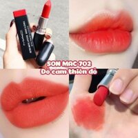 Son MAC Dangerous 702 Màu Đỏ Cam (Thiên Đỏ) – Retro Matte