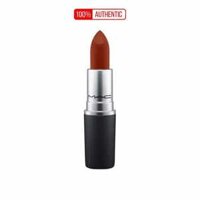 Son MAC Powder Kiss Lipstick Màu 925 Marrakesh-Mere Đỏ Đất Quyến Rũ Mềm Mượt Như Lụa