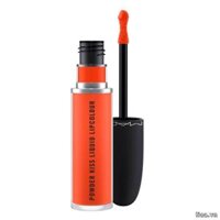 Son Mac Powder Kiss Màu 992 Resort Season – Cam Đỏ Neon