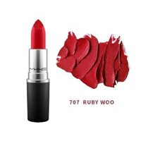 Son MAC Retro Matte Lipstick 707 Ruby Woo Đỏ Cổ Điển 3gr