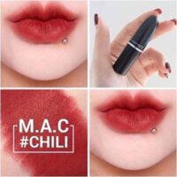 Son MAC ruby woo đỏ cam + đỏ hồng son lì dưỡng môi ẩm lâu trôi trẻ hóa trắng da