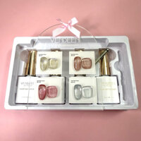 sơn mắt mèo Vendeeni 4 màu ( tông Vàng Bạc Hồng ) tặng bảng màu Make làm móng HN NAIL NEW