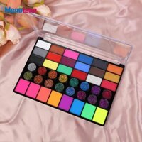 Sơn mặt và cơ thể, 42 loại sơn gốc nước, đầy màu sắc, có thể giặt được, dành cho các bữa tiệc,