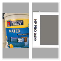Sơn  Matex 5kg pha màu  xám  chính  hãng cty