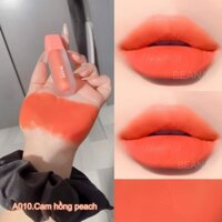 Son màu cam nude, son cam hồng nude Beana velvet Korea hót nhất 2024, siêu lì, mềm mịn môi, lâu trôi giá học sinh