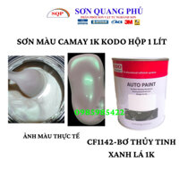 Sơn màu camay thủy tinh xanh lá KODO 1K CF1142 1L, Bơ thủy tinh xanh lá sơn oto xe máy sơn 1K phủ bóng SONQUANGPHU323