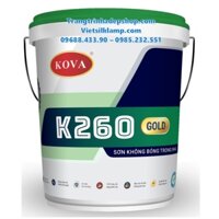 Sơn màu nội thất - Sơn không bóng KOVA K260-GOLD (20kg)