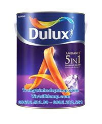 Sơn màu nội thất – Sơn nước siêu cao cấp DULUX AMBIANCE 5 IN 1 DIAMOND GLOW Siêu bóng – 66AB (1L, 5L, 15L)
