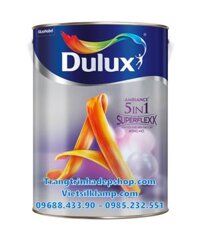 Sơn màu nội thất – Sơn nước siêu cao cấp DULUX AMBIANCE 5 IN 1 SUPERFLEXX PEARL GLOW Bóng mờ – Z611 (5L)