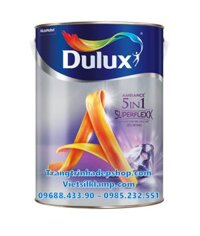 Sơn màu nội thất – Sơn nước siêu cao cấp DULUX AMBIANCE 5 IN 1 SUPERFLEXX DIAMOND GLOW Siêu bóng – Z611B (1L, 5L)