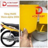 Sơn màu vàng honda wave alpha 2006 - Sơn 2k lon 500g
