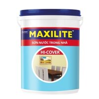 Sơn Maxilite Hi-Cover ME6 (Dòng sơn nội thất, màu trắng, 5 lít)
