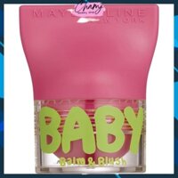 Son Maybelline, son dưỡng môi số 02 Baby Lips Balm & Blush Flirty Pink Lipstick