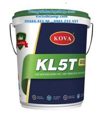 Sơn Men Bán Bóng – Sơn phủ sàn trong nhà chịu mài mòn KOVA KL5T-GOLD (4kg, 20kg)